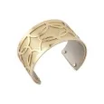 éBreiter Manschettenarmband mit goldenen Finish, goldfarbenes und silberfarbenes Similileder