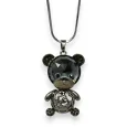 Fantasy Gray Metal Baby Teddy Bear Necklace