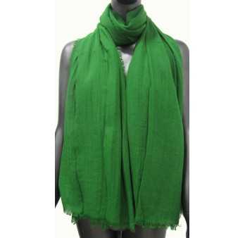 Solid green Brazil scarf