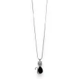 Sparkling Black Cat Fancy Necklace