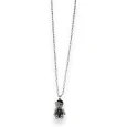 Collier long fantaisie argenté nounours casquette mode