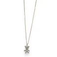 Collier fantaisie long doré petit ourson articulé strass