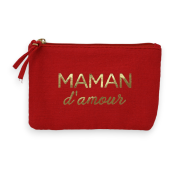 Pochette rouge Maman D'Amour