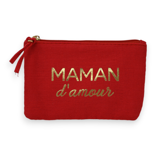 Pochette rouge Maman D'Amour