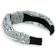 White printed headband bandanas