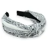 Headband printed white bandanas