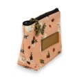 Flower patterned wallet with rabbits