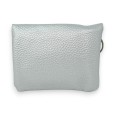 Silver-grey synthetic wallet