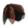 Portefeuille porte monnaie cuir compact patchwork