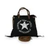 Borsa a Mano Vintage Star Nera