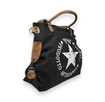 Bolso de Mano Vintage Star Negro