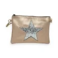 Star bright champagne clutch bag