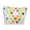 Multicolored stars fabric tote bag