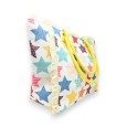 Bolso de tela con estrellas multicolores