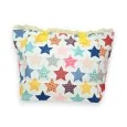 Multicolored stars fabric tote bag