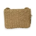 Bohemian embroidered straw shoulder bag