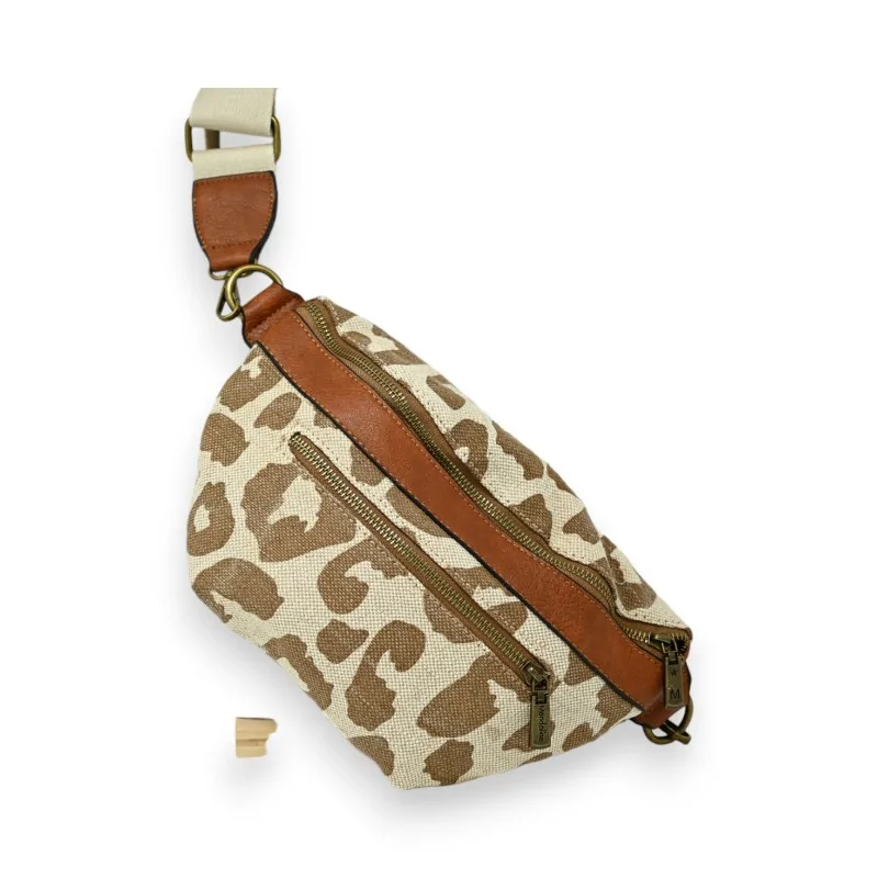 Braune Safari Bauchtasche