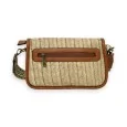 Bohemian straw rectangle shoulder bag