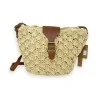 Sac bandoulière bohème paille beige