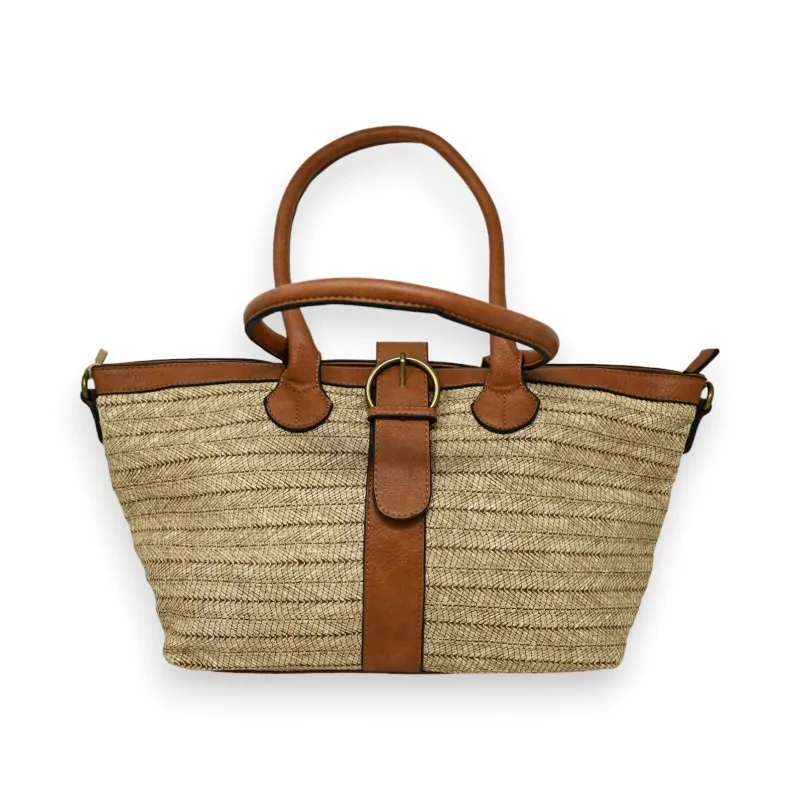 Bohemian straw handbag