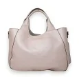 Metallic Pink Handbag with Removable Pouch