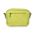 Bolso bandolera verde anís con múltiples bolsillos