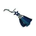 Long necklace in shades of blue star