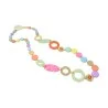 Collana lunga vintage multicolore