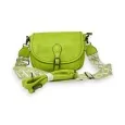 Bolso de hombro de forma redondeada en verde anís