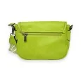 Bolso de hombro de forma redondeada en verde anís