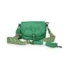 Bolso bandolera redondo verde Brasil