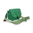 Green Brazilian rounded shoulder bag