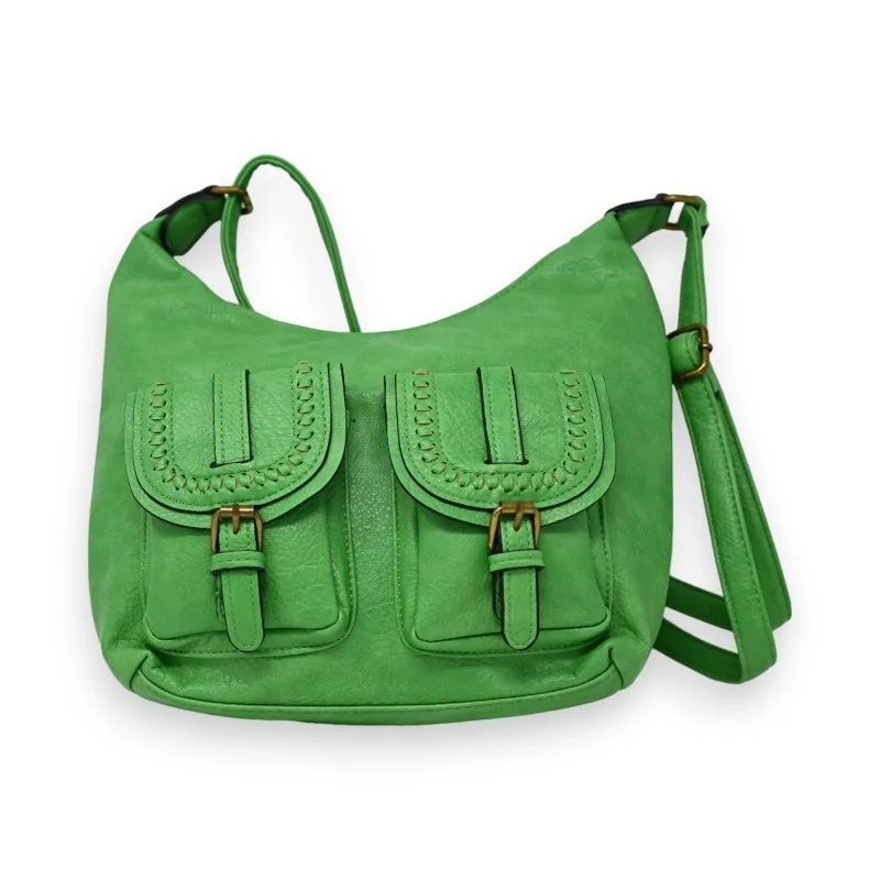 Brazilian green banana-shaped shoulder bag