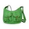 Sac bandoulière forme banane vert brésil