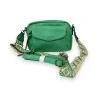 Bolso bandolera rectángulo verde Brasil