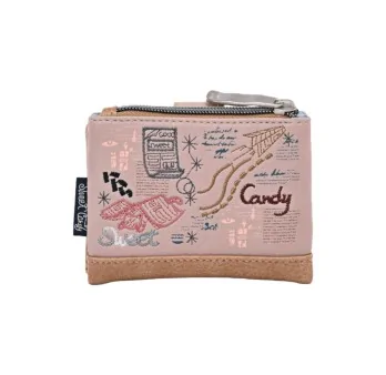 Petit portefeuille sweety candy beige