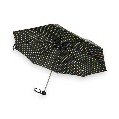 Paraguas plegable manual a lunares multicolor
