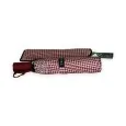 Automatic folding umbrella in bordeaux gingham