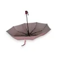 Automatic folding umbrella in bordeaux gingham