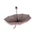 Automatischer faltbarer Regenschirm im Bordeaux-Vichy-Muster