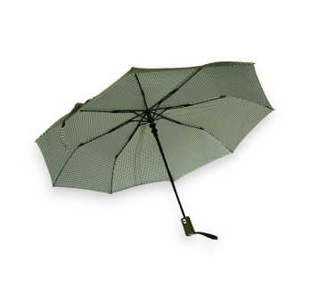 Paraguas plegable automático vichy caqui