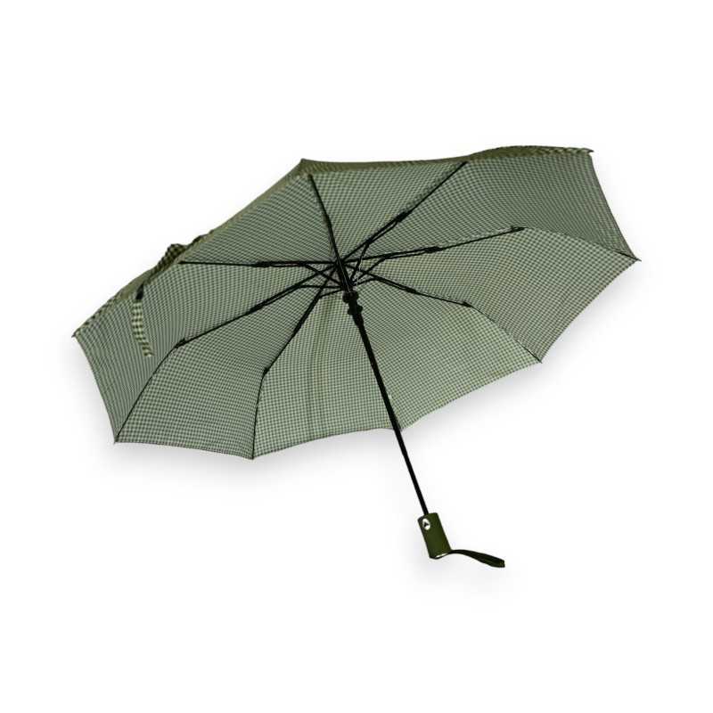 Paraguas plegable automático vichy caqui