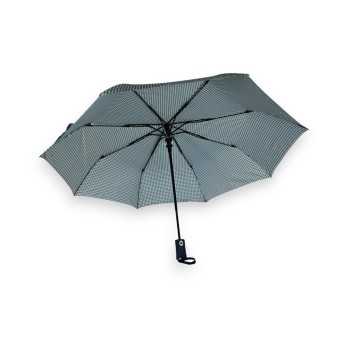 Parapluie pliant automatique vichy bleu marine