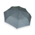 Automatic folding umbrella in navy blue gingham