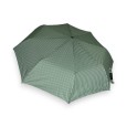 Automatic folding umbrella in duck green gingham