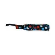 Red and blue semi-automatic folding umbrella