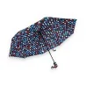 Red and blue semi-automatic folding umbrella