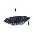 Red and blue semi-automatic folding umbrella