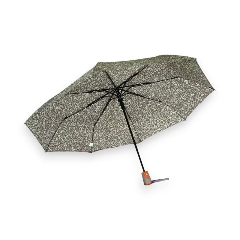 Semi-automatic folding umbrella in liberty old rose