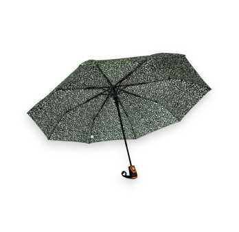 Paraguas plegable semi automático impreso en liberty negro